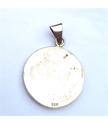 Pendentif rond Salamandre