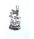 Pendentif portrait d'indien