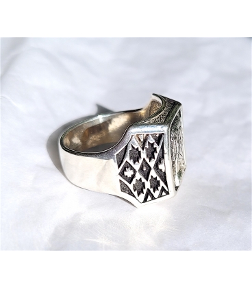 Bague portrait indien