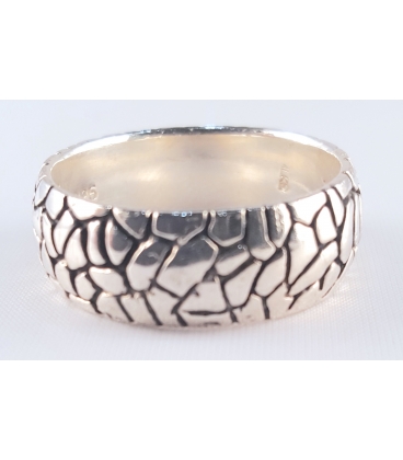Bague  anneau craquelée