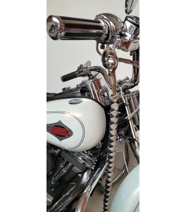 Ensemble fouet "whips" et lacet portefeuille en cuir noir et gris