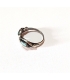 Bague double turquoise