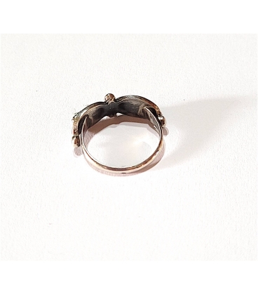 Bague double turquoise