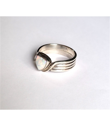 Bague opale triangle