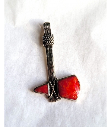 Pendentif Tomhawk Corail