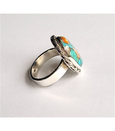 Bague ovale turquoise Oyster Copper