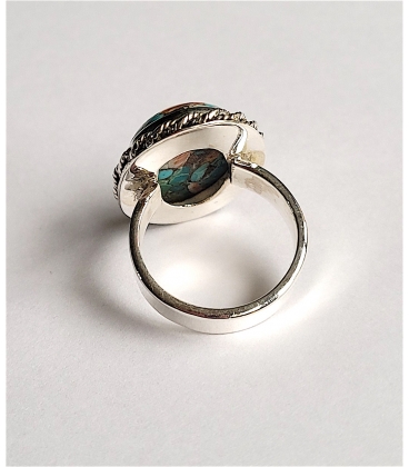 Bague ovale turquoise Oyster Copper