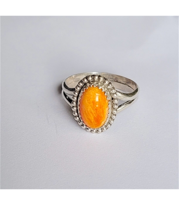 Bague ovale spiny oyster argent