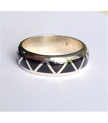 bague anneau Navajo turquoise et lapis lazuli