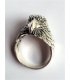 Bague tête de rapace argent