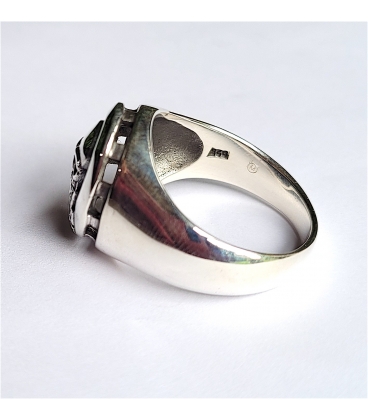 Bague chevalière tête de mort