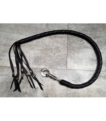 Whips "fouet de guidon" cuir noir