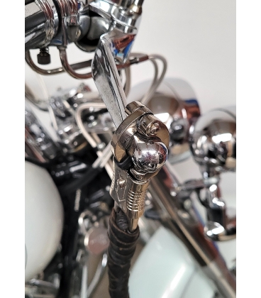 Whips "fouet de guidon" cuir noir