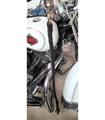 Whips "fouet de guidon" cuir noir