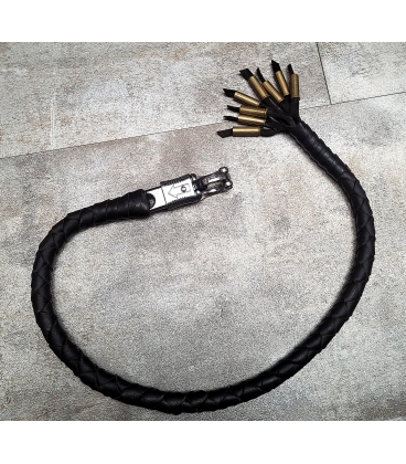 Whips "fouet de guidon" cuir noir