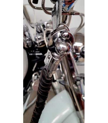 Whips "fouet de guidon" cuir noir