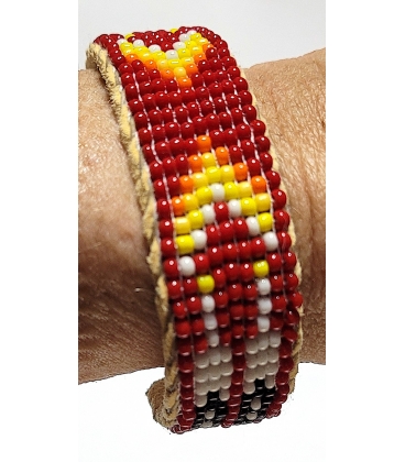 Bracelet perlé amerindien