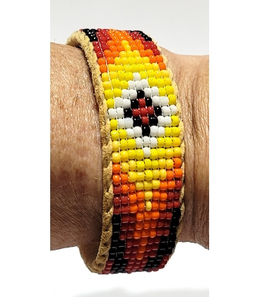 Bracelet perlé amerindien