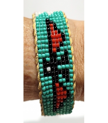Bracelet perlé amerindien