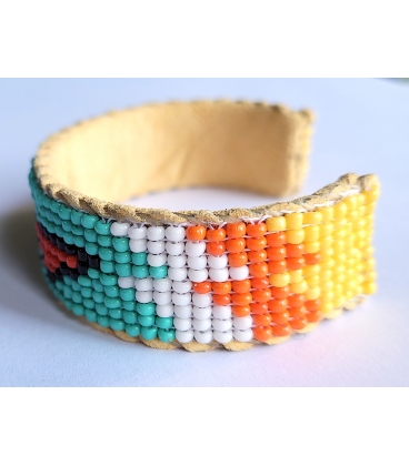 Bracelet perlé amerindien