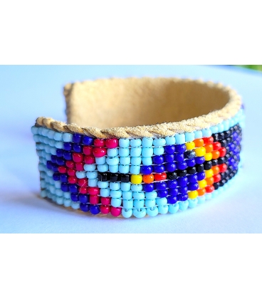 Bracelet perlé amerindien