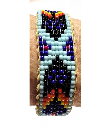 Bracelet perlé amerindien