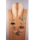 Collier fétiche multi pierres bisons