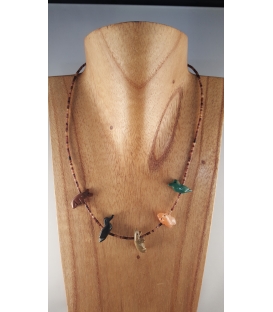 Collier Fétiche multi pierres