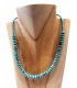 Collier multi turquoises