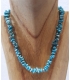 Collier multi turquoises