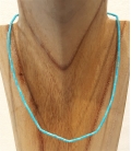 Collier fin multi turquoises