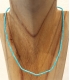 Collier fin multi turquoises