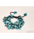 Bracelet multi turquoises