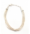 Bracelet 10 fils d'argent