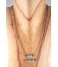 Collier double fils