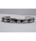 bracelet argent onyx