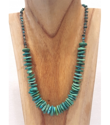 Collier multi turquoises