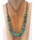 Collier multi turquoises
