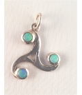 Pendentif avec trois opales