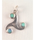 Pendentif avec trois opales