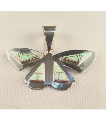 Pendentif papillon en Opale