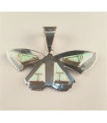 Pendentif papillon en Opale