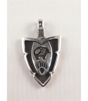 Pendentif flèche ours et patte d'ours