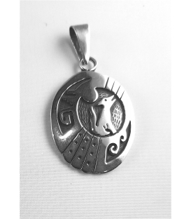 Pendentif motif loup