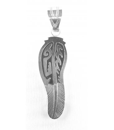 Pendentif grande plume