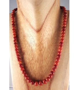Collier avec perles en Corail