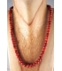 Collier avec perles en Corail