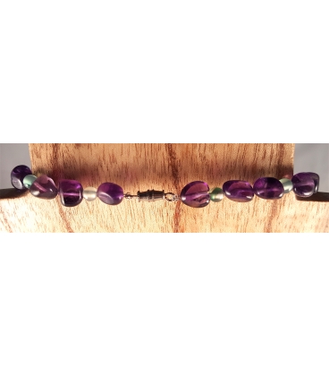 Collier en améthyste et jade