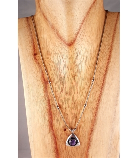 Collier en argent et Améthyste