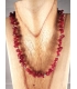 Collier avec pierres Grenat